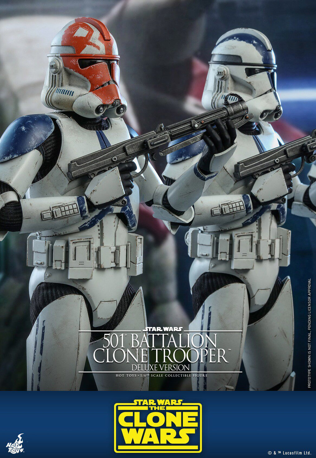 HOTTOYS HT 1/6 Star Wars 501st Legion Clone Soldier Figure TMS023 Deluxe Edition