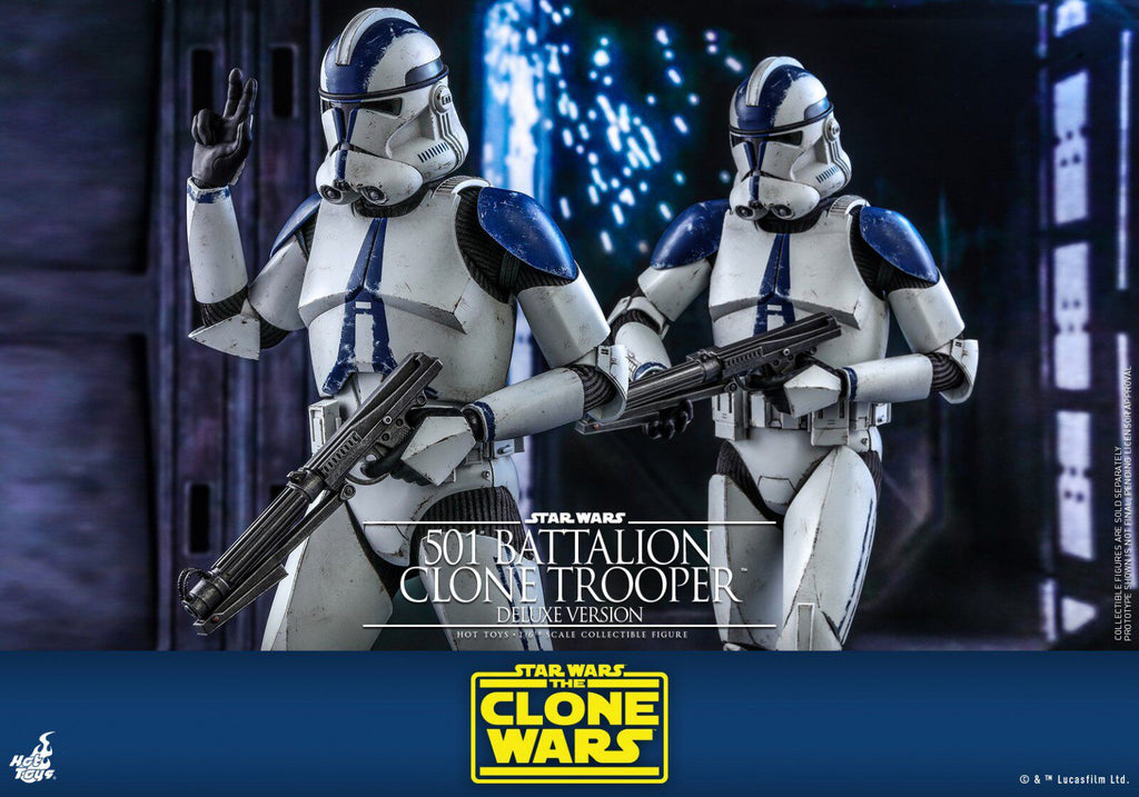 HOTTOYS HT 1/6 Star Wars 501st Legion Clone Soldier Figure TMS023 Deluxe Edition