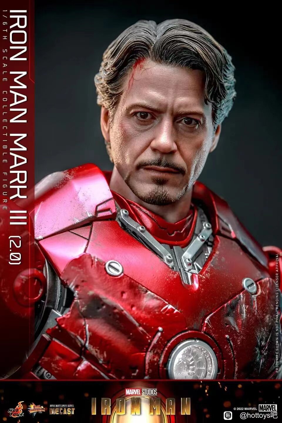 HOTTOYS 1/6 Iron Man Mark 3 MK3 Alloy Articulated Figure MMS664D48