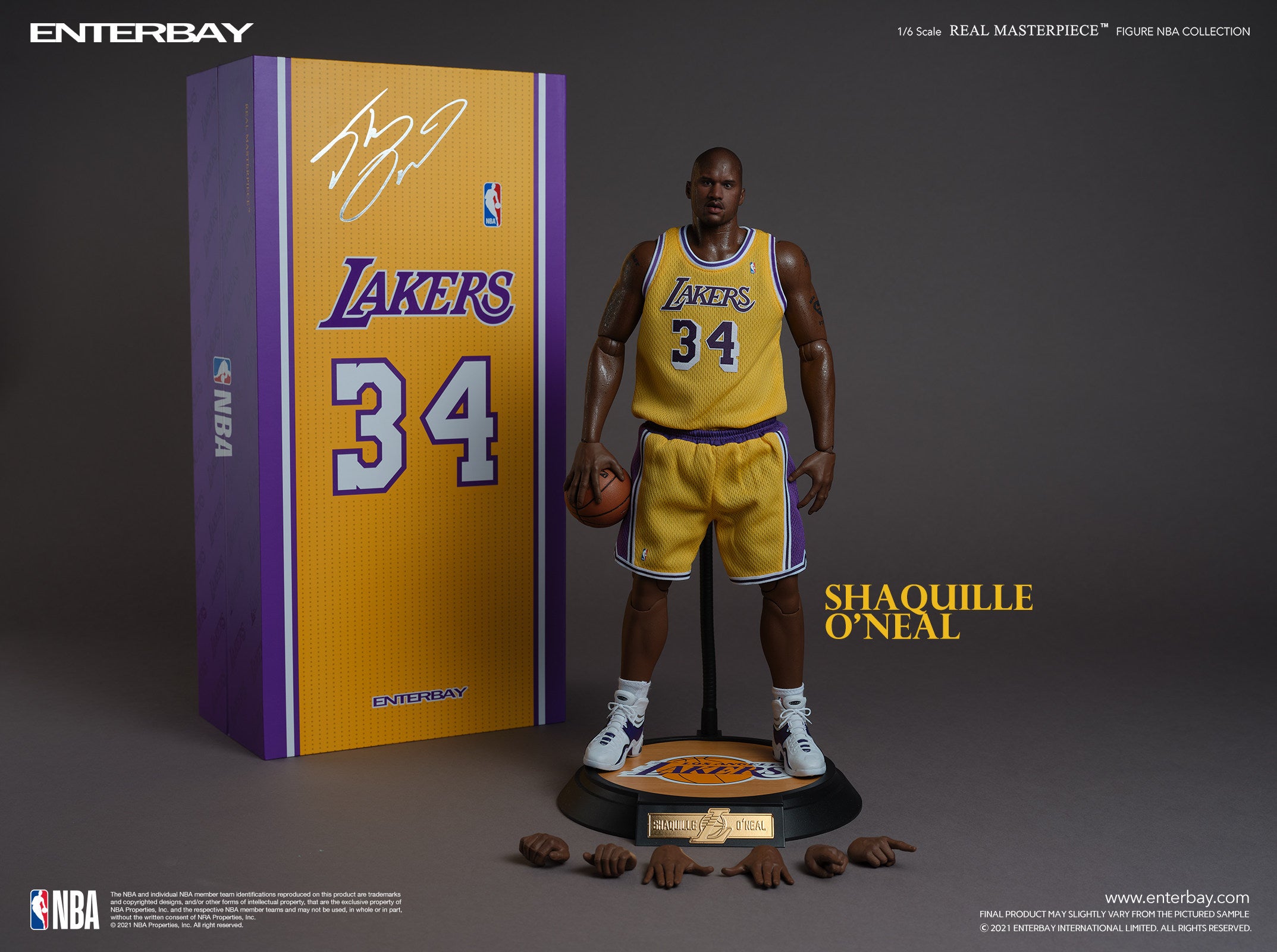 ENTERBAY 1/6 NBA 97-98 Season Shaquille O'Neal Wax Figure RM-1085