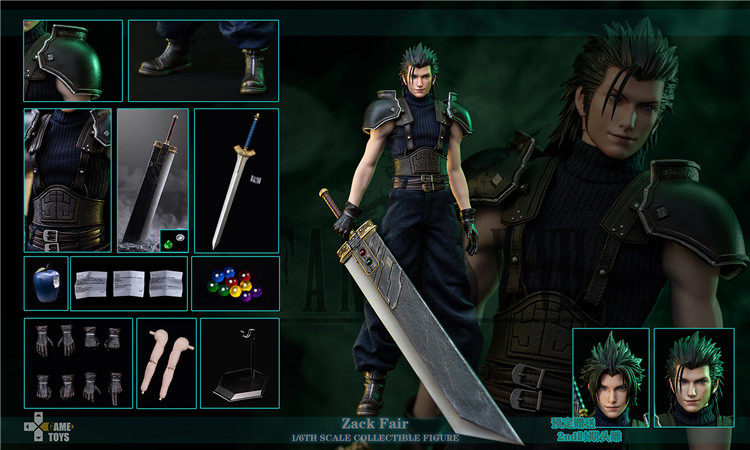 GAMETOYS Final Fantasy Warrior 1/6 Zack ZACK Action Figure GT-005A