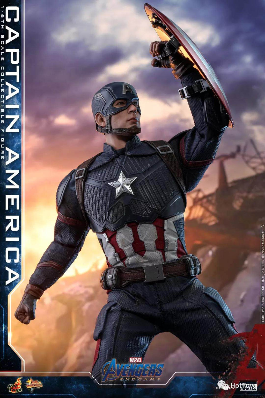 Hottoys1/6HT Avengers 4 Endgame Captain America A4 Captain America 7.0MMS536  action figures