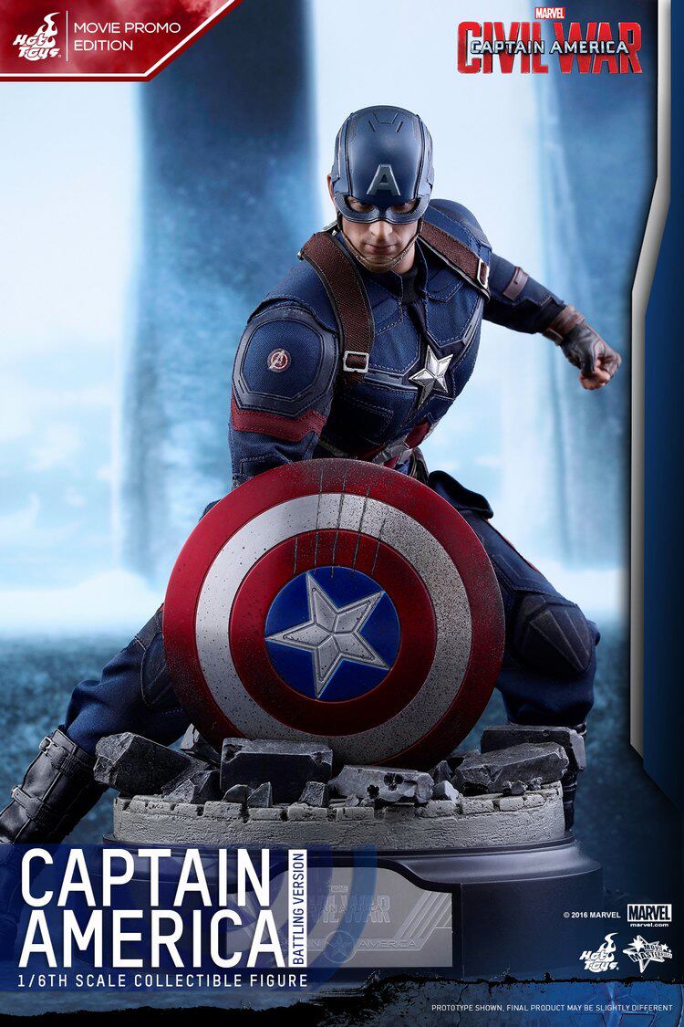 HT Hottoys 1/6 Captain America: Civil War Captain America 5.0 Limited Edition MMS360 Action Figure