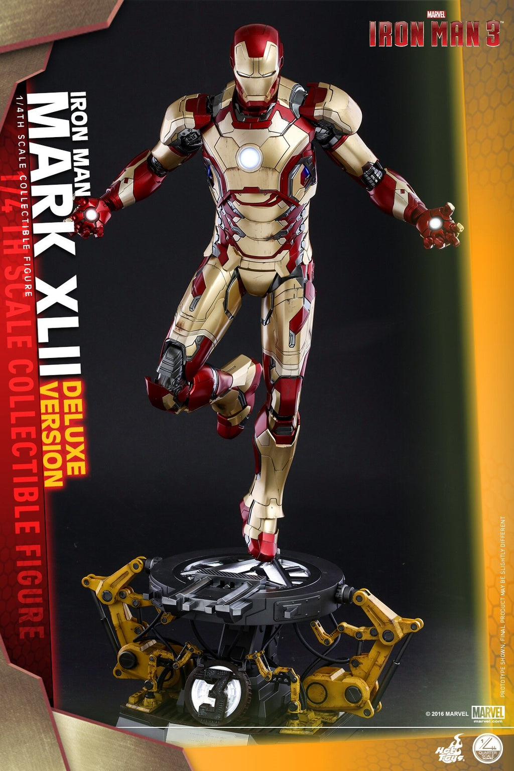 HOTTOYS HT 1/4 QS008 Iron Man MK42 Deluxe Edition, about 50CM high movable figure