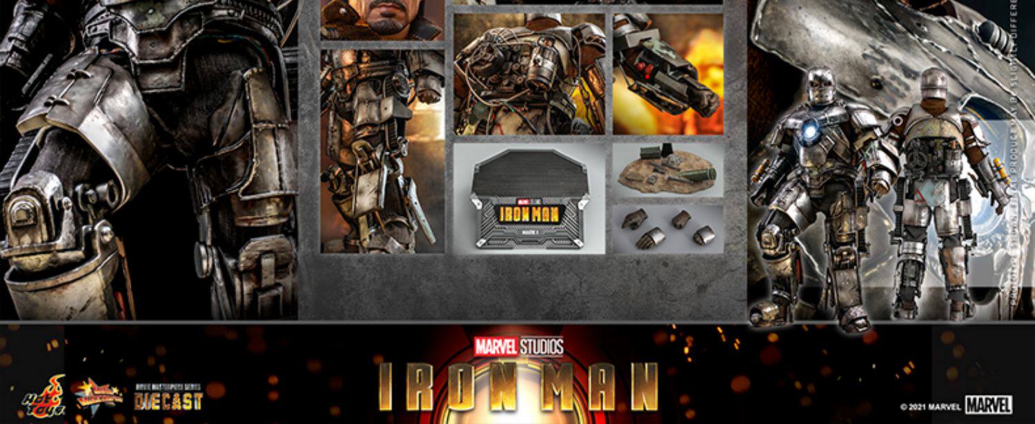 HT 1/6 MMS605D40 Marvel Iron Man MK1 3.0 alloy die-cast movable figure