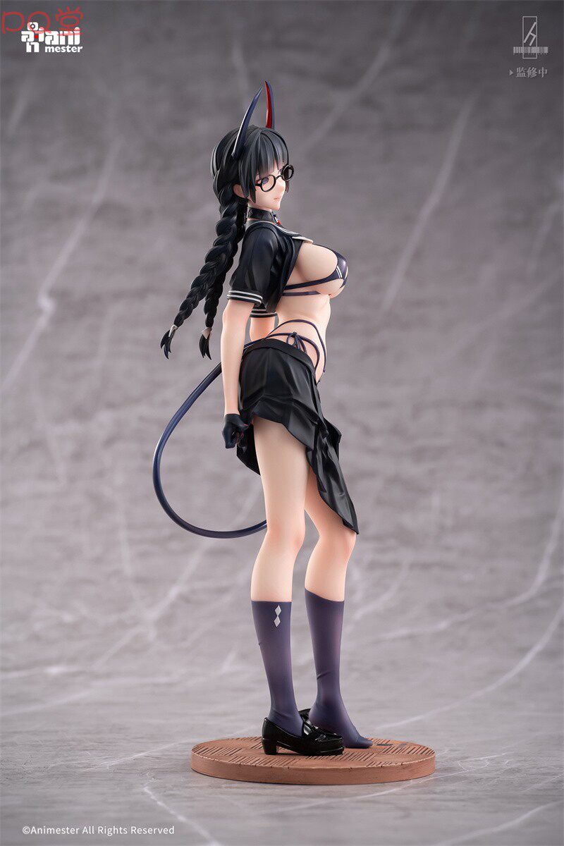 AniMester Succubus Disciplinary Committee Member Reina Figure with Water Decal Eyes and Replaceable Face