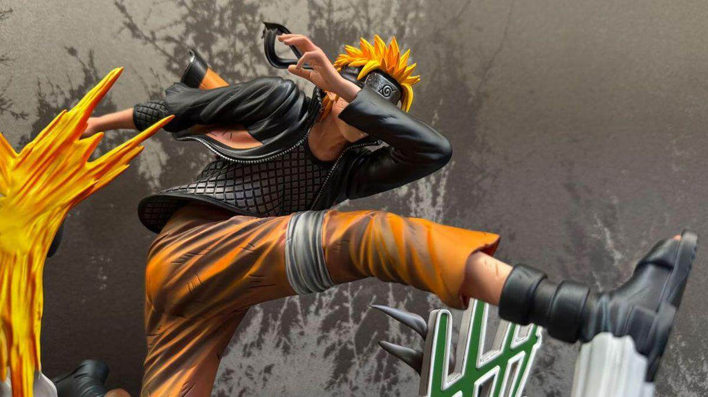 Naruto model ornaments with exquisite 23CM ninja series rescue Naruto double-headed sculpture limited edition