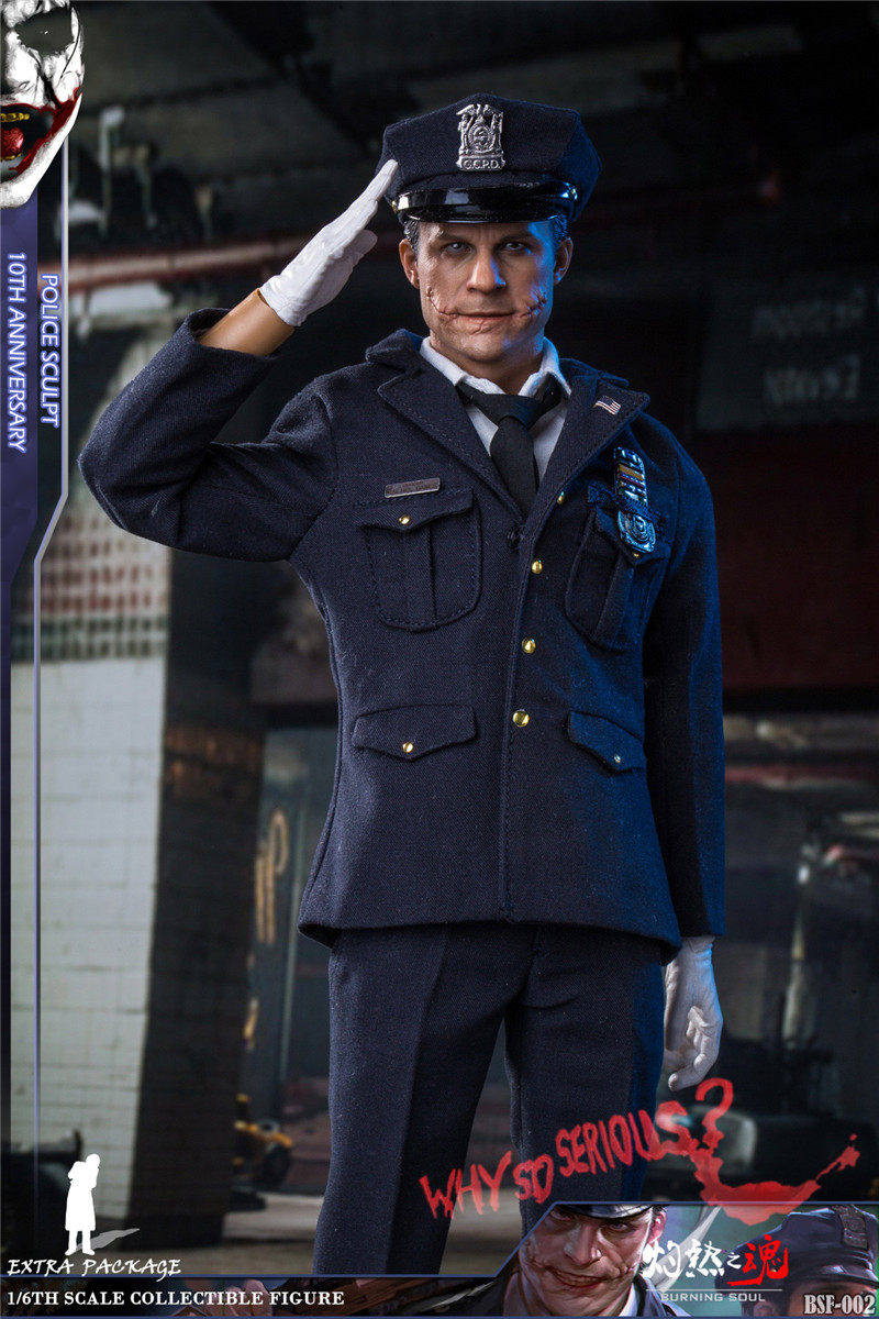 Searing Soul 1/6 Soldier Police Clown BSF002 Batman Heath Ledger JOKER Action Figure