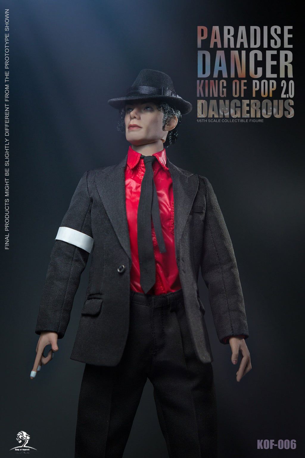 King of Figure KOF 1/6 Paradise Dancer 2.0 Jackson's Dangerous Journey Hair Transplant Action Figure
