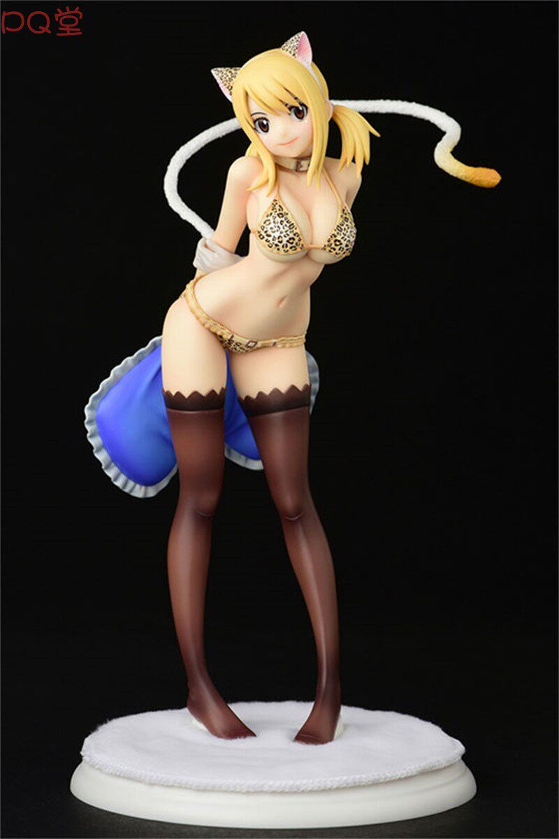 ORCATOYS Fairy Tail Lucy Heartfilia Figure Leopard Cat Sakura Cat Halloween