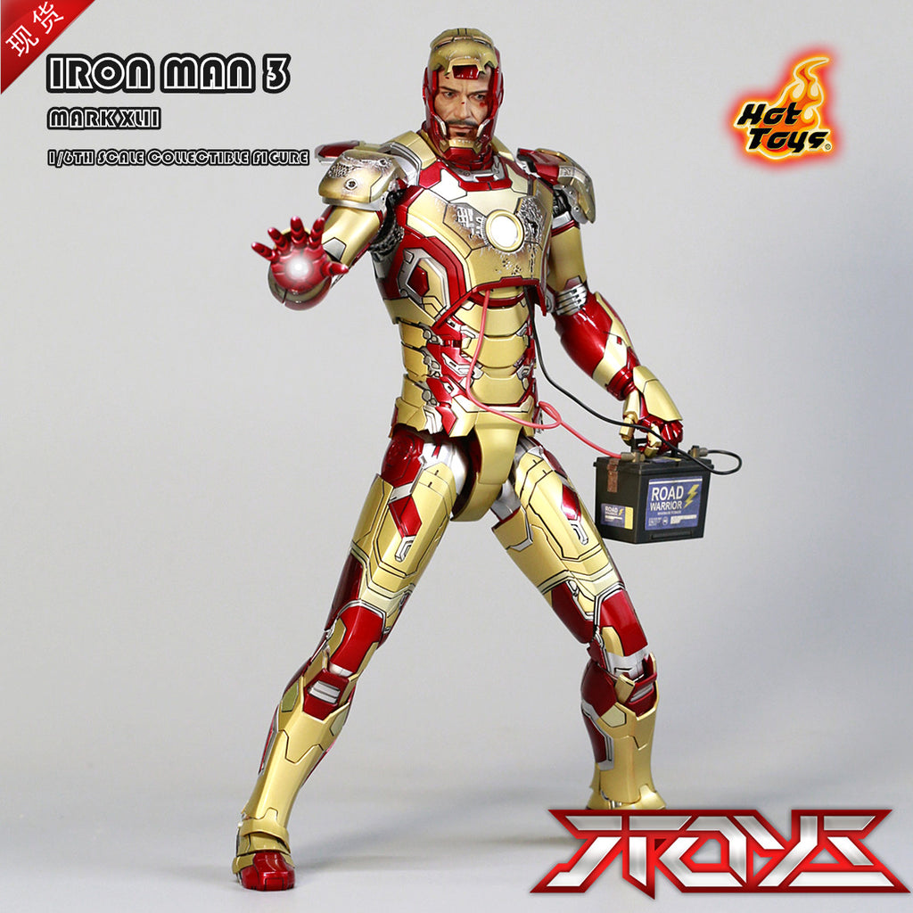 HOTTOYS HT MMS197D02 Iron Man 3 1/6 MK42 die-cast alloy Tony Love action figure