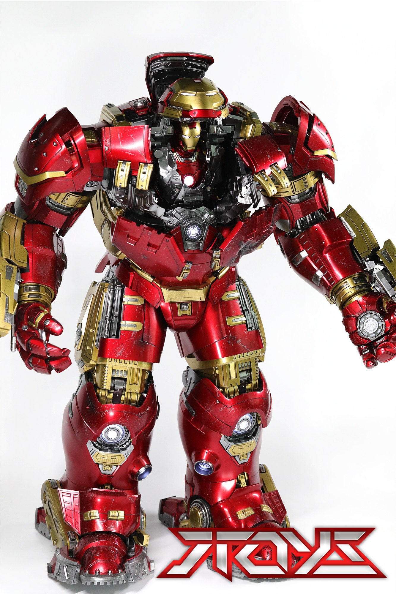 HT HOTTOYS Iron Man Hulkbuster 1.0 2.0 Armor MK44 1/6 Avengers 60cm high movable figure