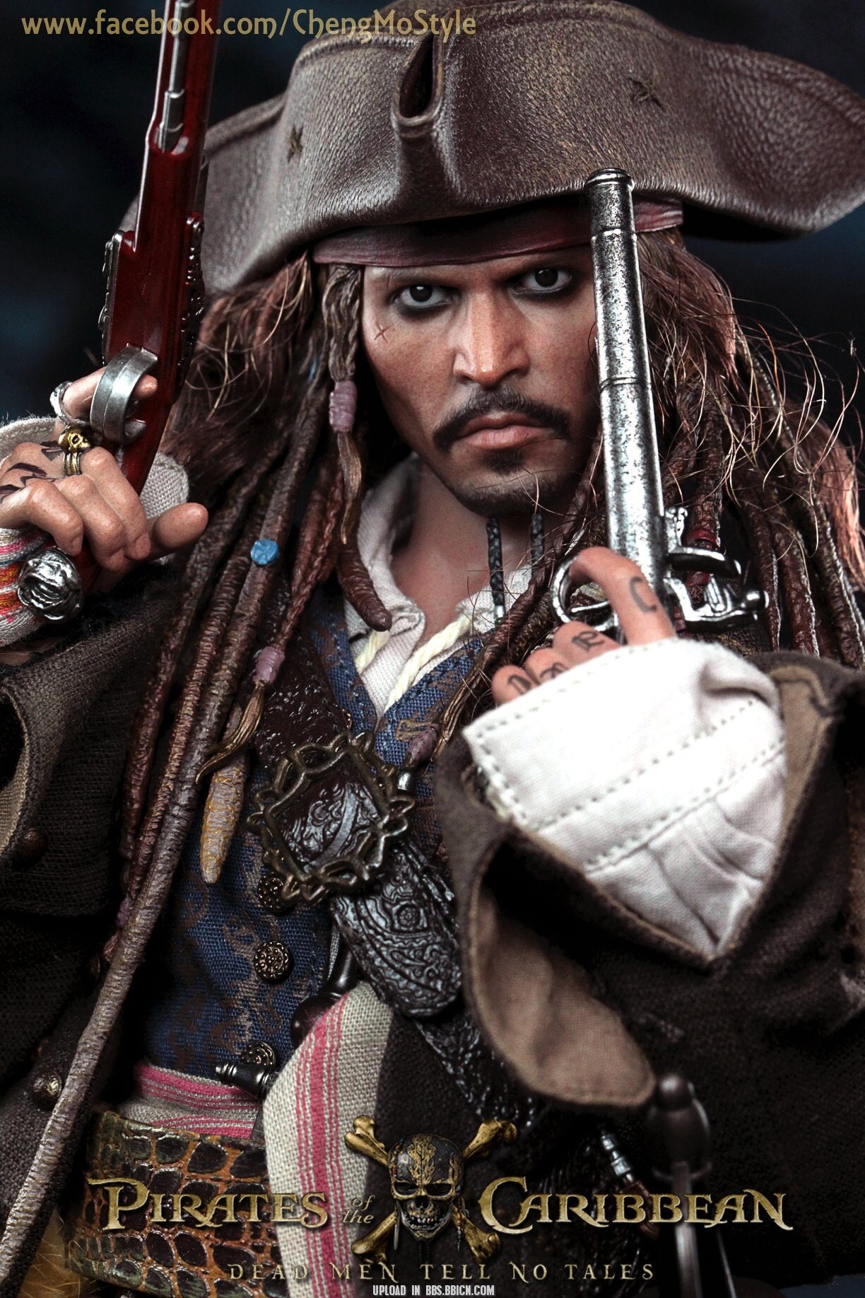 Hottoys HT 1/6 DX15 06 Pirates of the Caribbean 5: Dead Men Tell No Tales Captain Jack Sparrow action figure