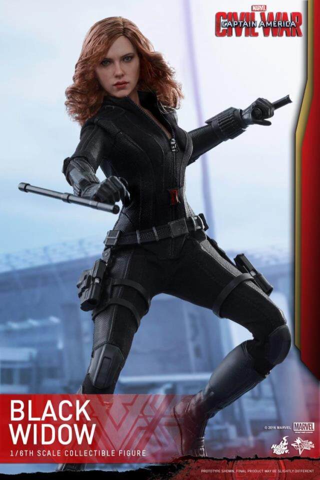 HotToys HT 1/6 MMS365 Captain America 3 Civil War Black Widow 5.0 action figures
