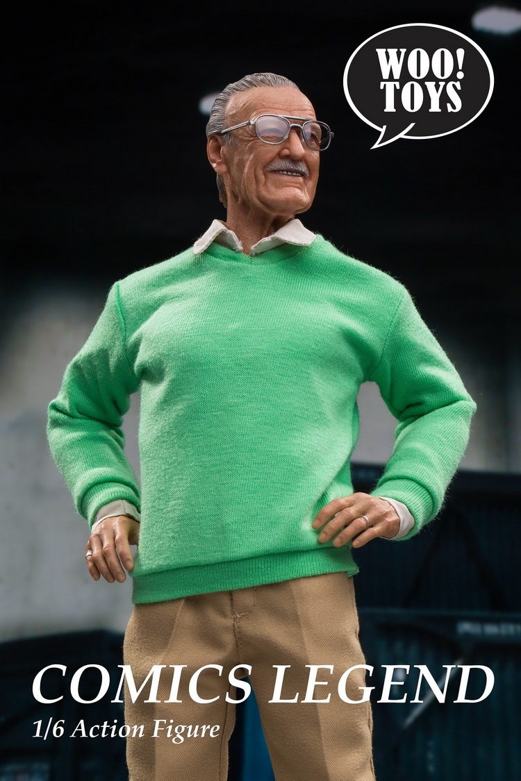 woo toys WO-001 1/6 soldier father of Marvel Stan Lee legendary character movable figure