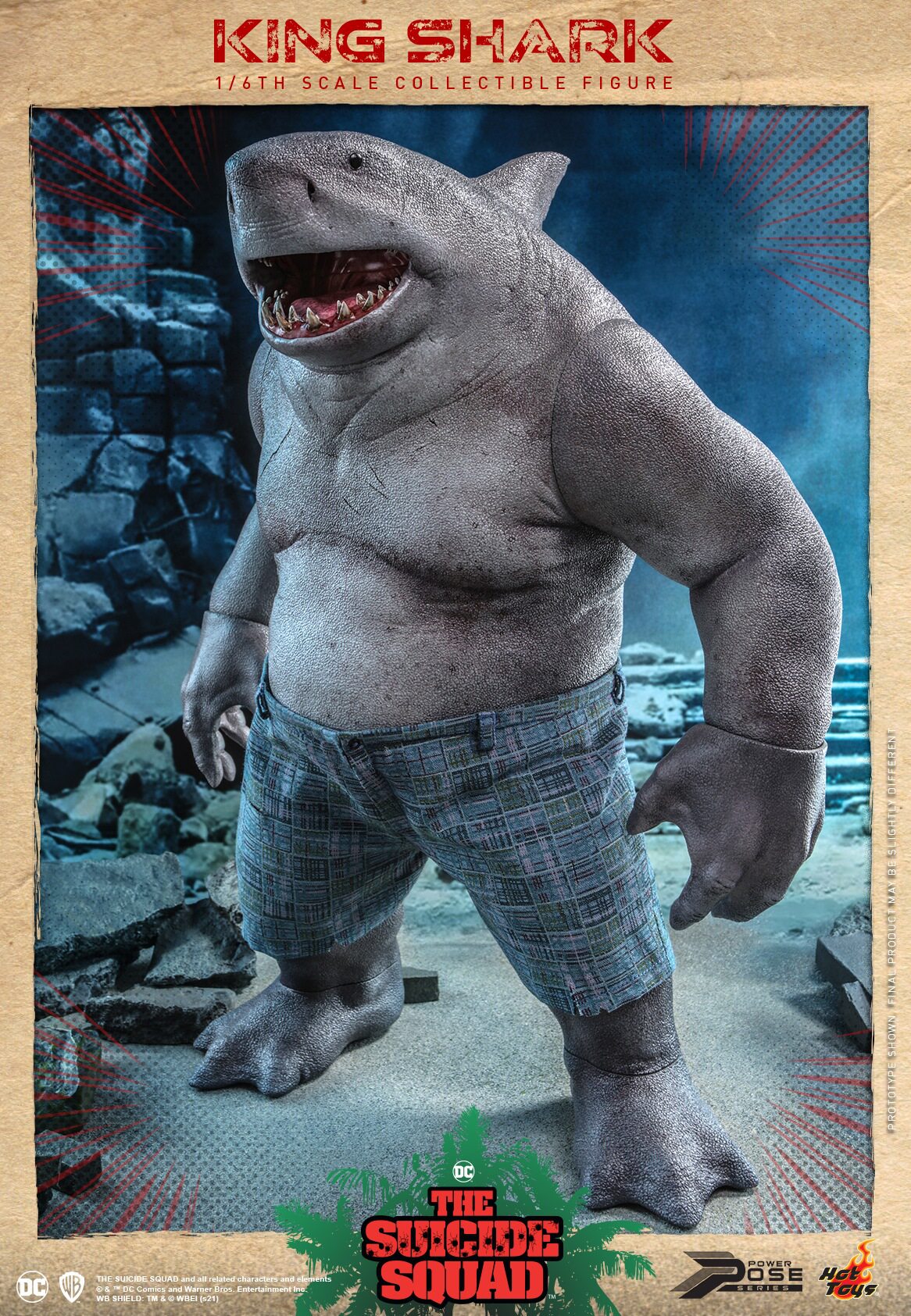 HOTTOYS HT 1/6 Task Force: King Shark Nanawi Semi-Artificial Action Figure PPS006