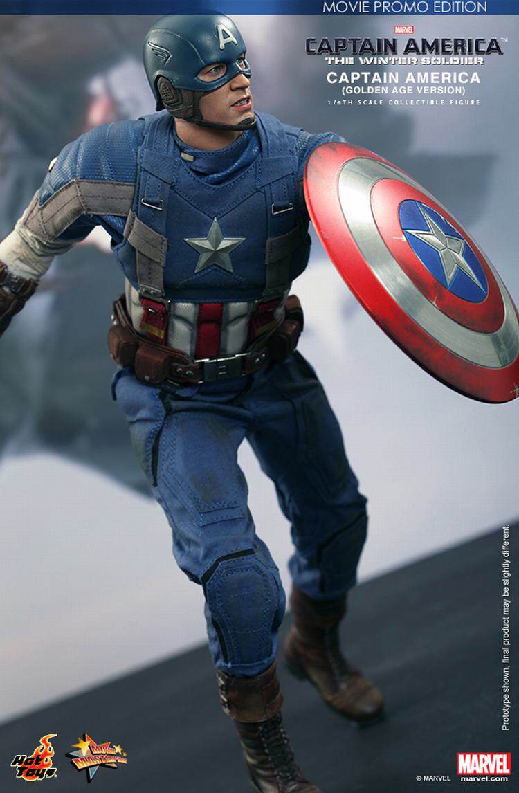 Hottoys 1/6HT Captain America 2: The Winter Soldier - Limited Edition Battle-Damaged Alloy Shield Figure