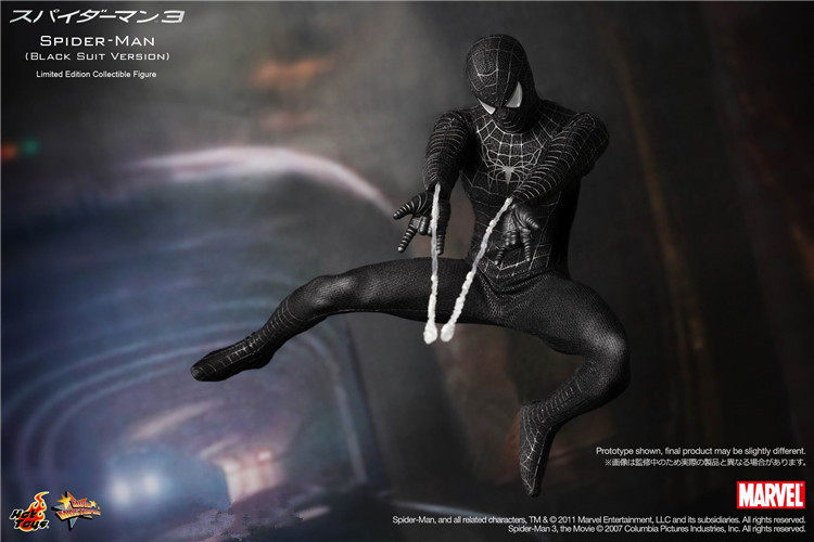 HT Hot Toys 1/6 MMS165 Spider-Man (Black Suit) – Peter Parker (Tobey Maguire)