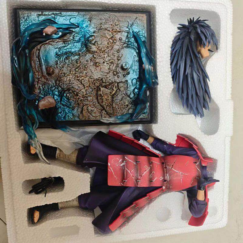 Naruto 36cm luminous earth reincarnation Uchiha Madara scene base GK figure