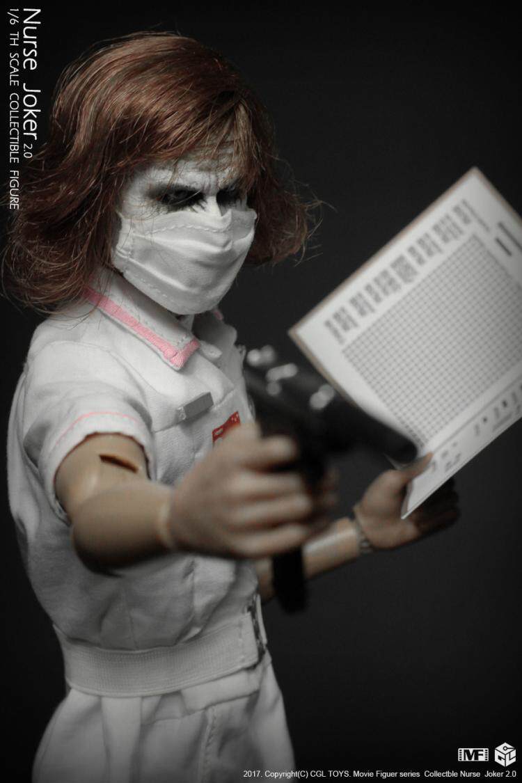 CGLTOYS MF11 1/6 Batman Nurse Clown 2.0 Double Headed Sculpture Action Figure
