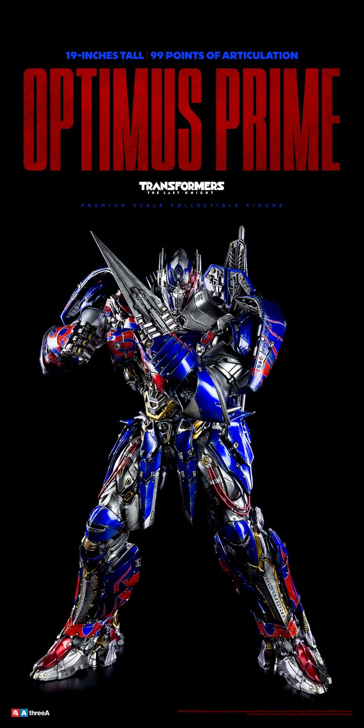 Threezero 3A 19-inch Optimus Prime Transformers 5: The Last Knight 3Z0384