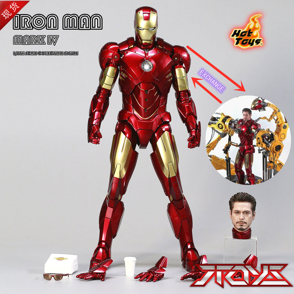 HOTTOYS HT 1/6 MMS462D22 alloy die-cast Iron Man 2 MK4 disassembly armor platform movable figure