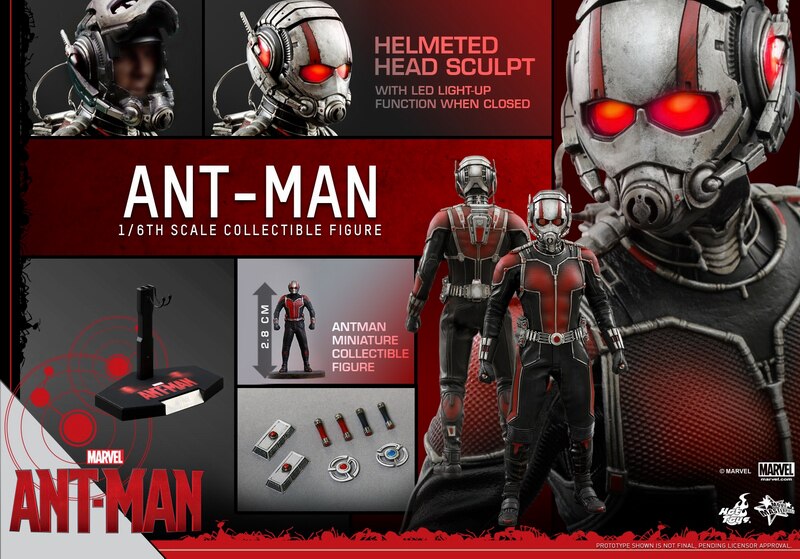 HOTTOYS HT MMS308 Ant-Man 1.0 Civil War 1/6 Soldier Movie Action Figure