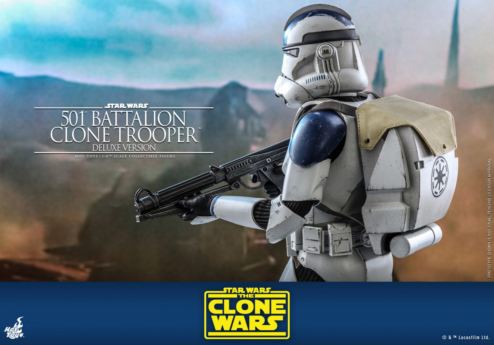 HOTTOYS HT 1/6 Star Wars 501st Legion Clone Soldier Figure TMS023 Deluxe Edition