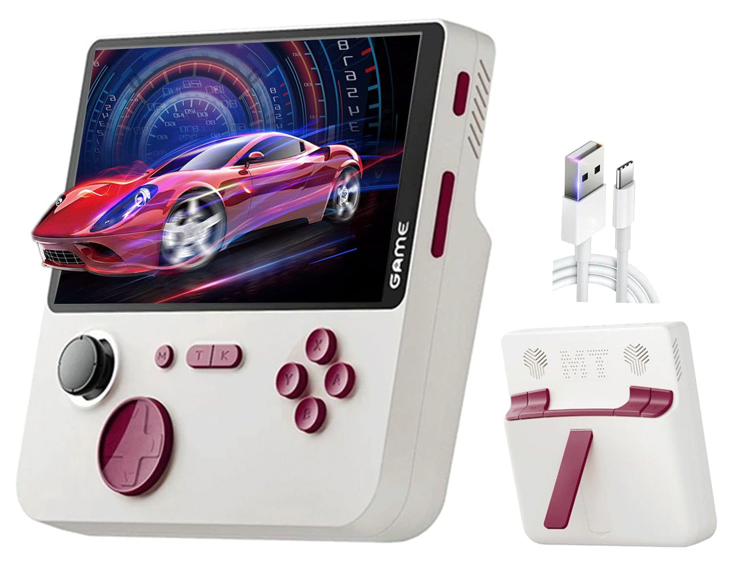 5-Inch IPS Screen Retro Handheld Game Console 10000+Games 13 Simulators Linux System