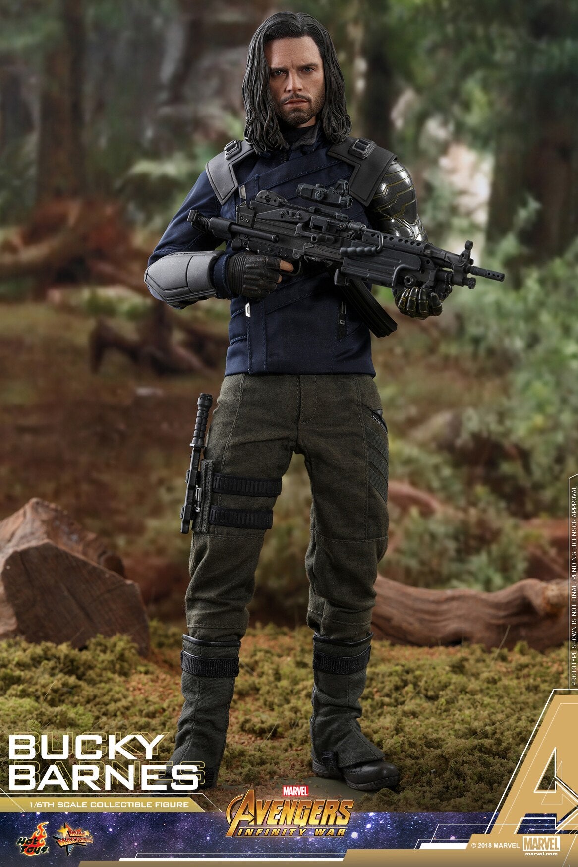 HOTTOYS HT 1/6 Avengers 3 Bucky/Winter Soldier 3.0 Figure MMS509