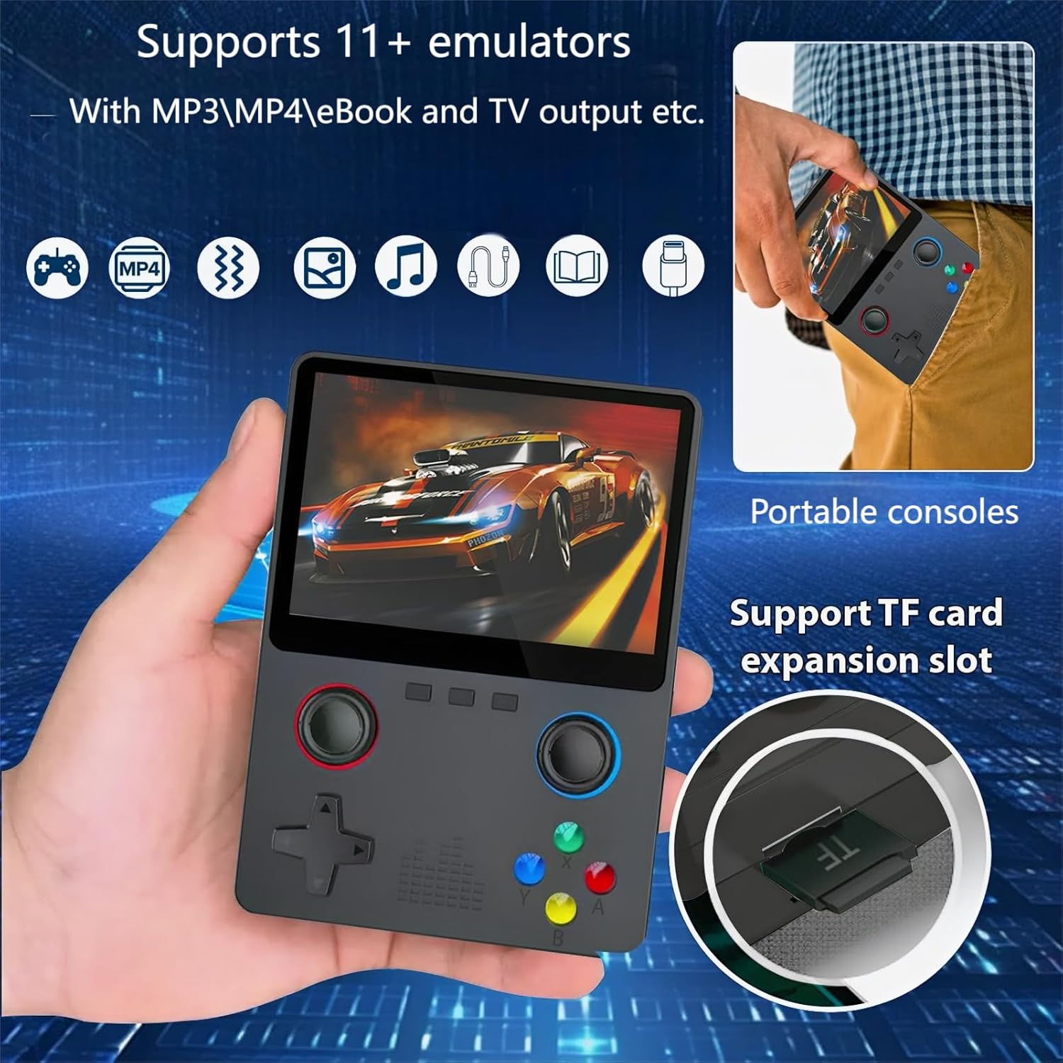 X6 Handheld Retro Games Console with Games 3.5" screen 32G