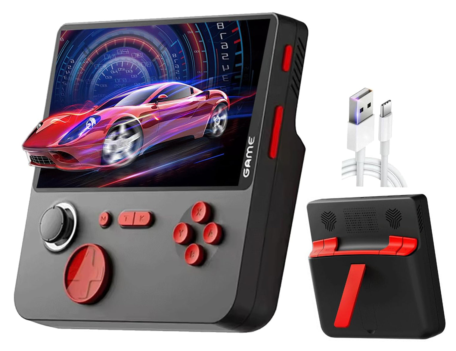 5-Inch IPS Screen Retro Handheld Game Console 10000+Games 13 Simulators Linux System