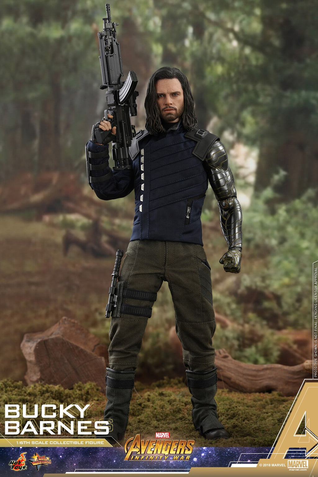 HOTTOYS HT 1/6 Avengers 3 Bucky/Winter Soldier 3.0 Figure MMS509