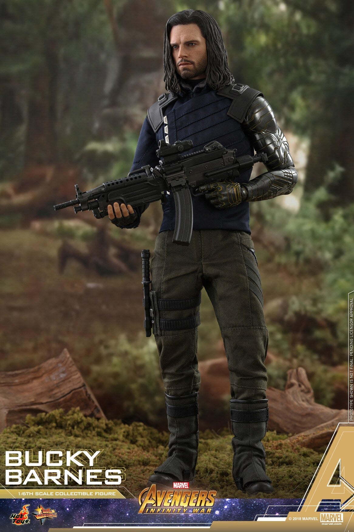 HOTTOYS HT 1/6 Avengers 3 Bucky/Winter Soldier 3.0 Figure MMS509