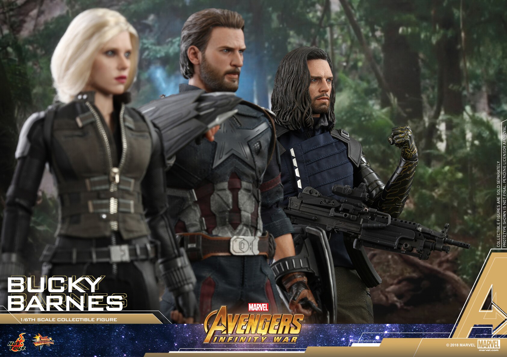 HOTTOYS HT 1/6 Avengers 3 Bucky/Winter Soldier 3.0 Figure MMS509