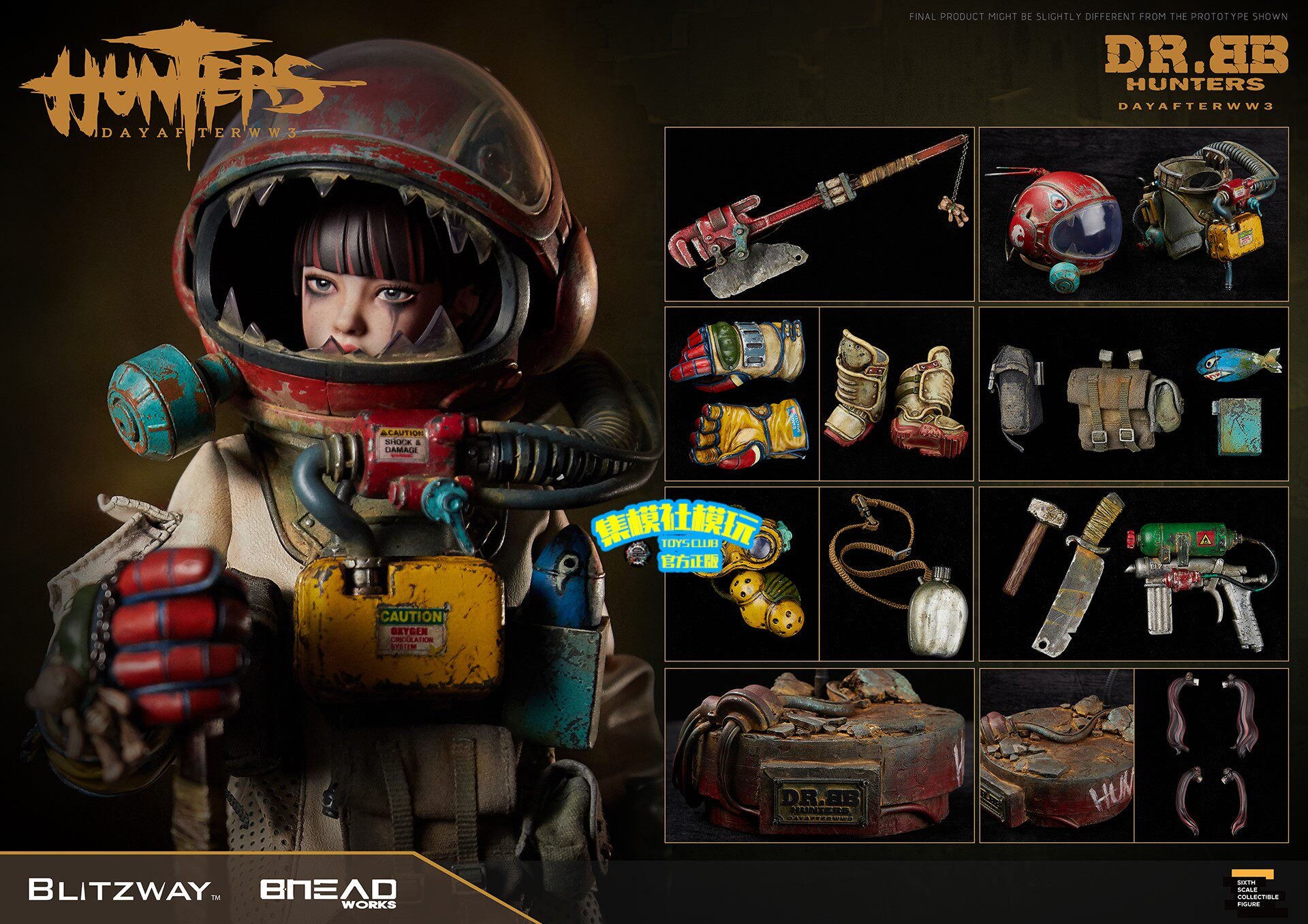 BLITZWAY 1/6 DR.BB World War III Protective Suit Girl Doll BW-UMS115