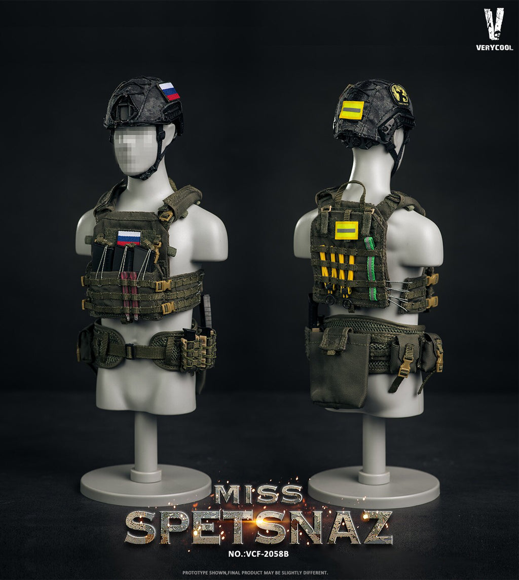 VERYCOOL 1/6 Russian Special Forces Female Soldier Articulated Figure VCF-2058A/B