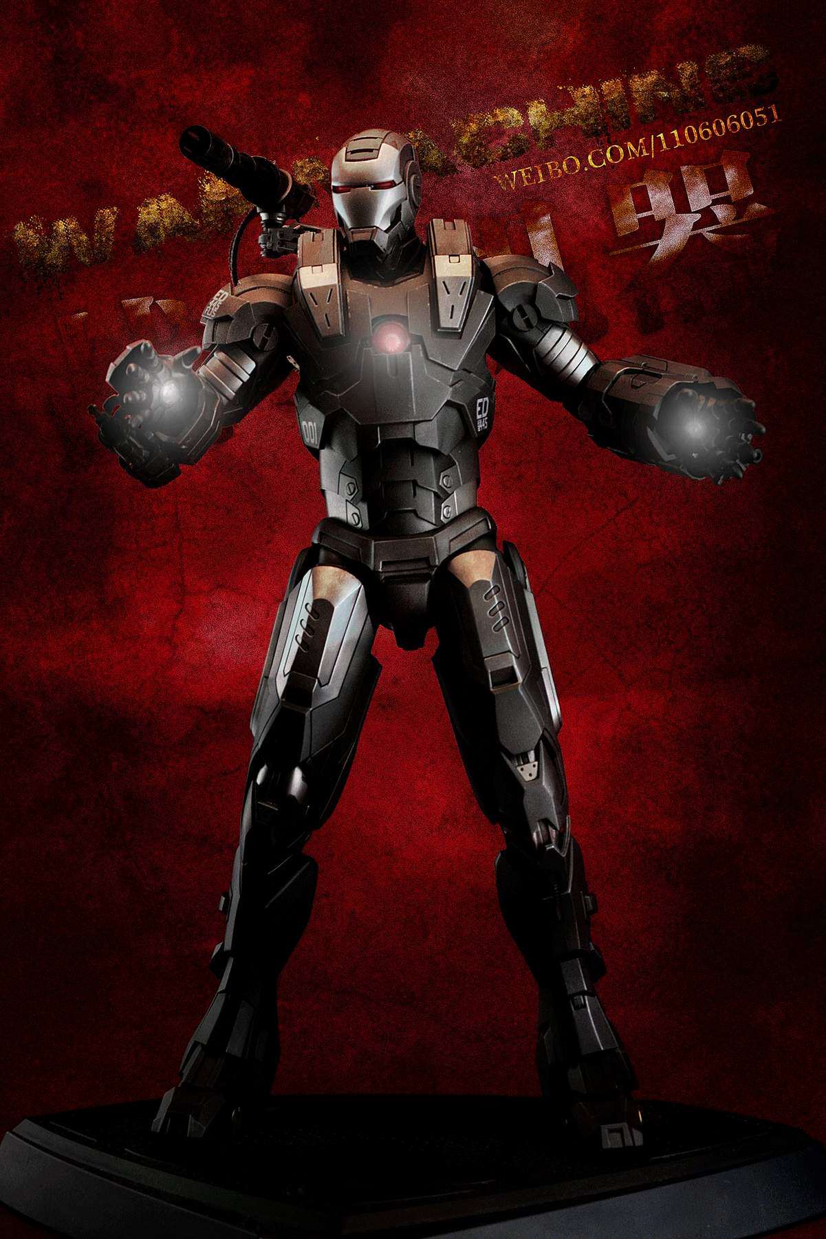 HotToys HT 1/6 Iron Man 2 Plastic War Machine 1.0 MK1 MMS120 Action Figure