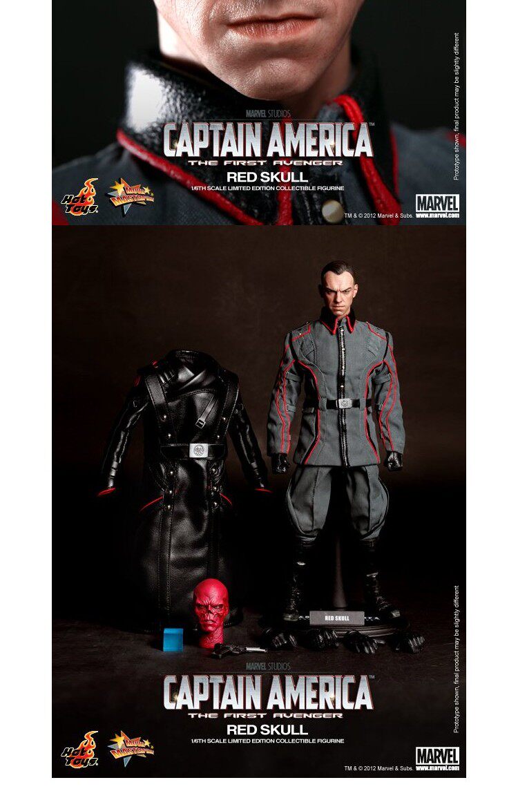 Hot Toys Captain America 1/6 Scale Red Skull Villain Model Figure