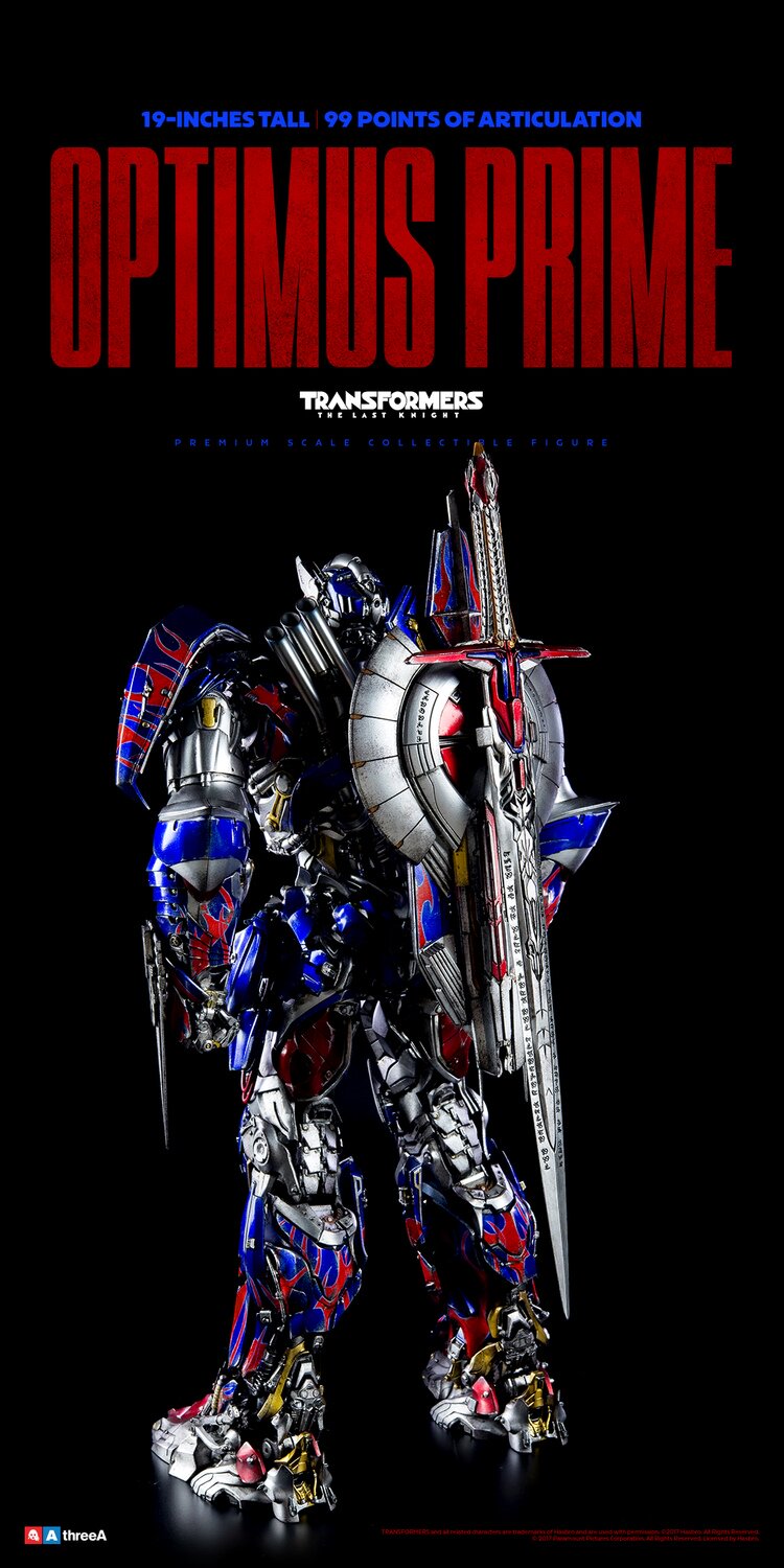 Threezero 3A 19-inch Optimus Prime Transformers 5: The Last Knight 3Z0384