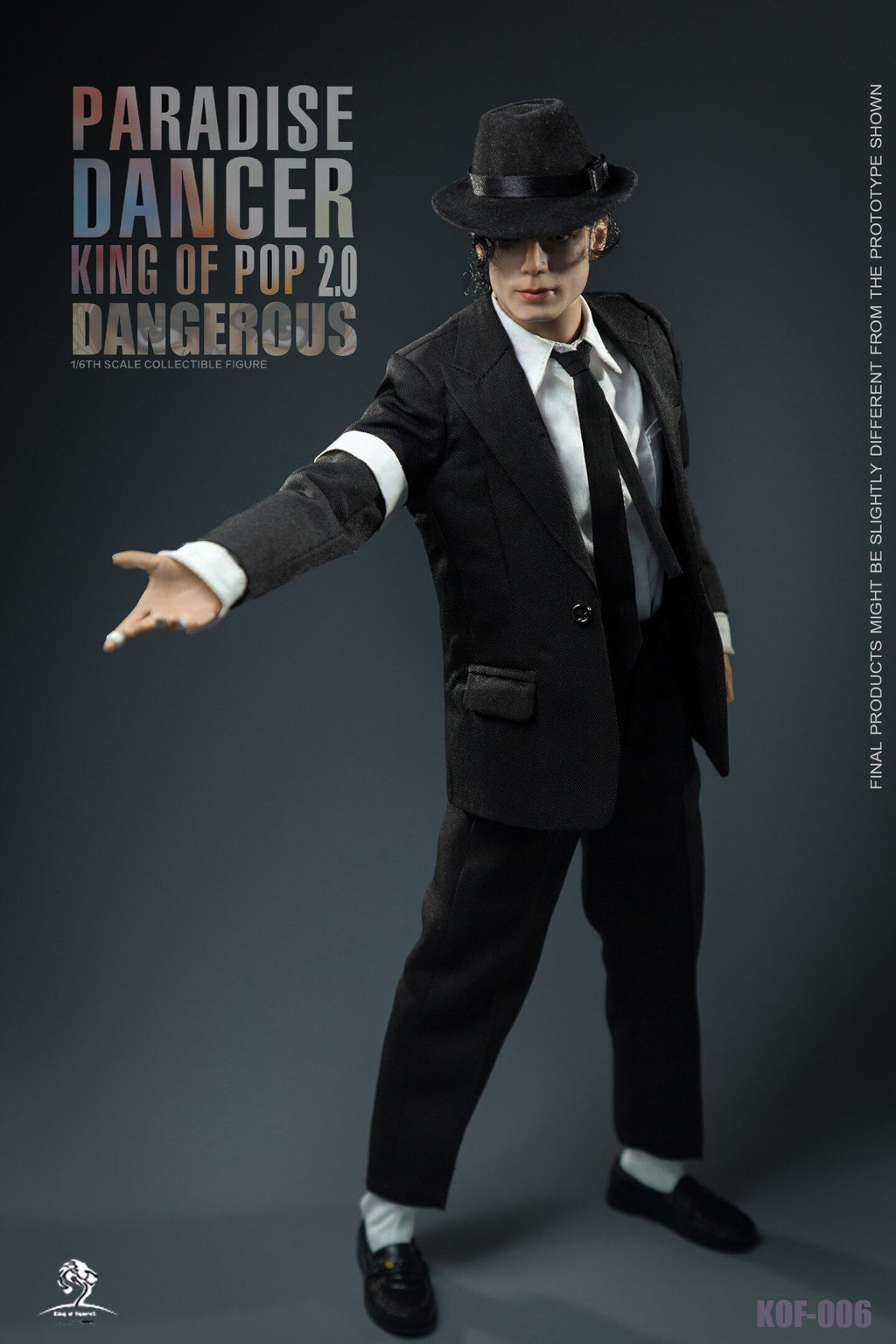 King of Figure KOF 1/6 Paradise Dancer 2.0 Jackson's Dangerous Journey Hair Transplant Action Figure