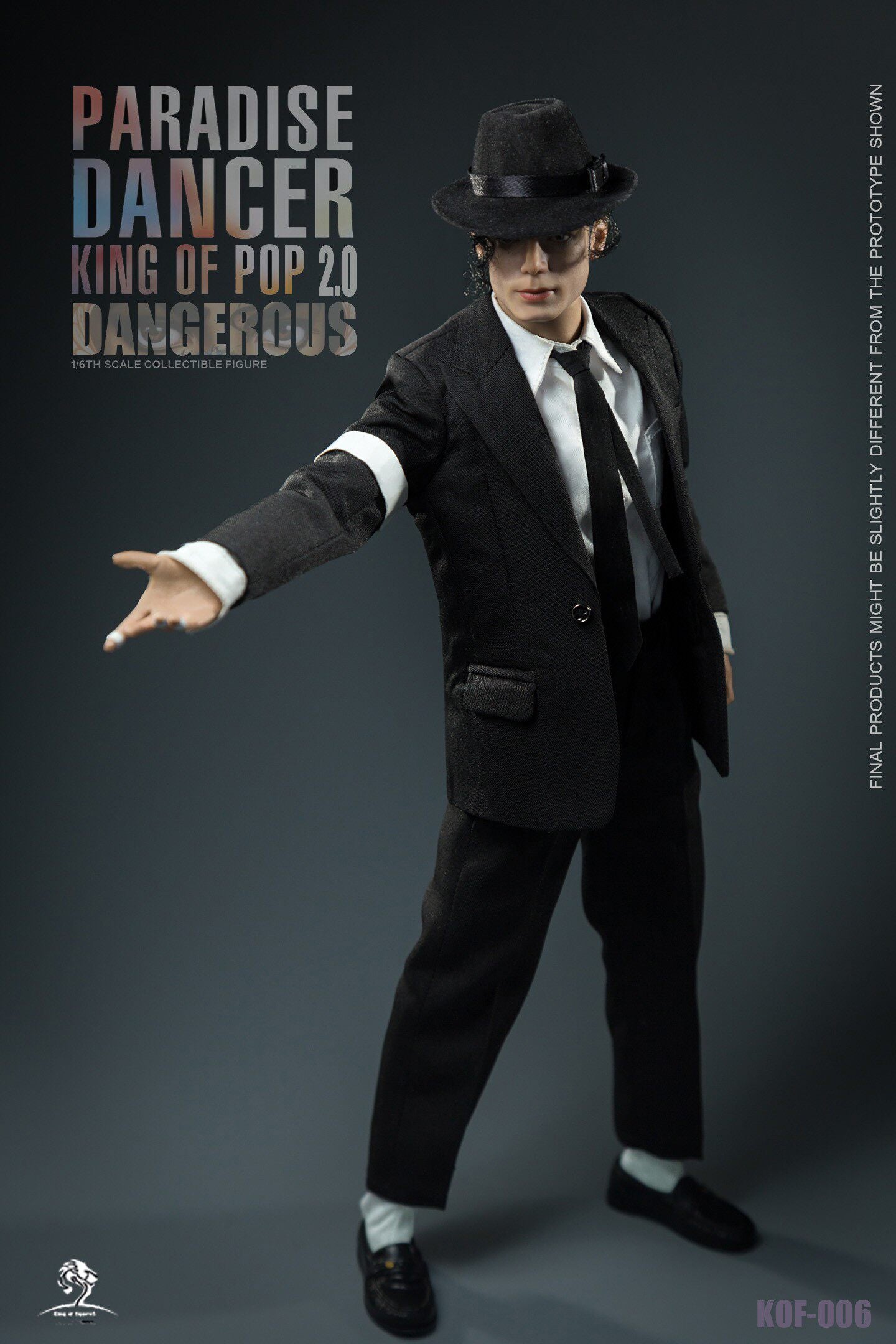 King of Figure KOF 1/6 Paradise Dancer 2.0 Jackson's Dangerous Journey Hair Transplant Action Figure