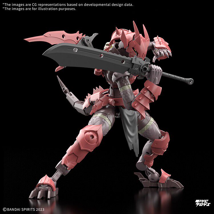 Bandai 30MF Fantasy Chronicle: Dragonkin Dragon Knight — Articulated Assembly Model Kit