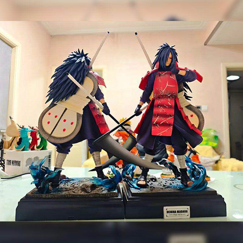 Naruto 36cm luminous earth reincarnation Uchiha Madara scene base GK figure