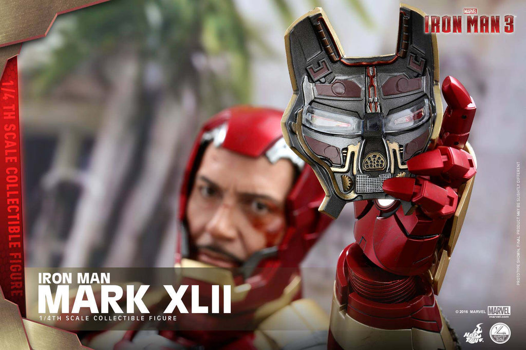 HOTTOYS HT 1/4 QS008 Iron Man MK42 Deluxe Edition, about 50CM high movable figure