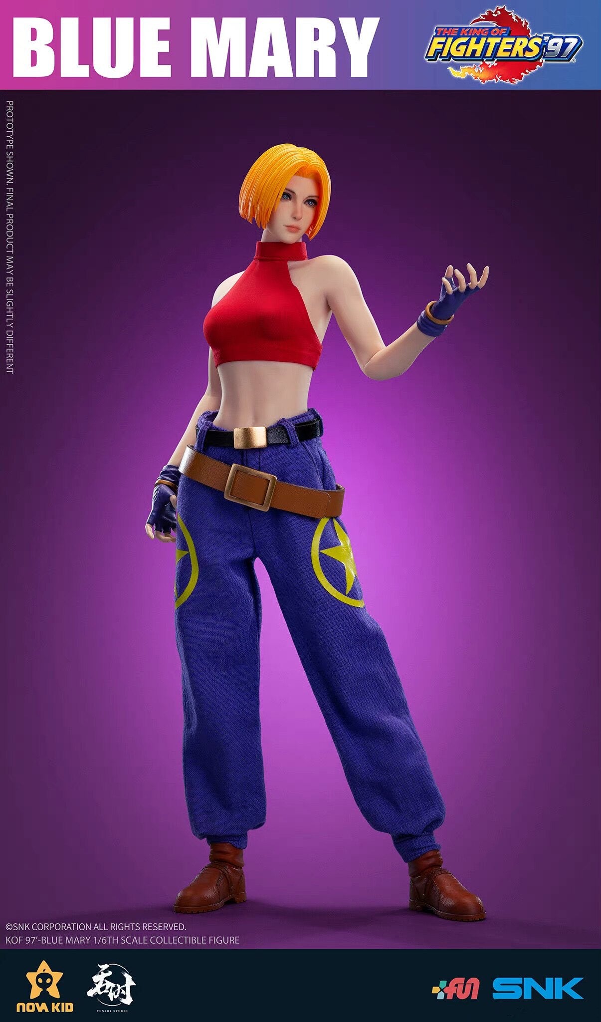 1/6 King of Fighters '97 Blue Mary TS-XZZ-001 Articulated Figure