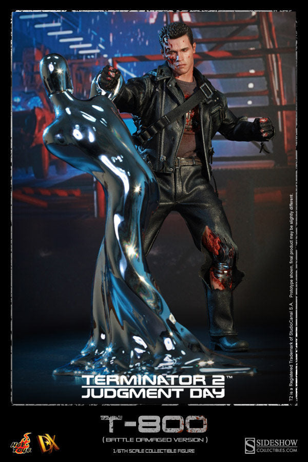 HOTTOYS HT 1/6 DX13 Terminator 2 T-800 1/6 Arnold Battle Damaged VIP Deluxe Edition  action figures