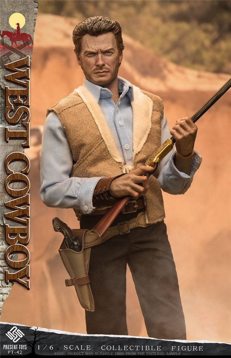PRESENT TOYS 1/6 Western Cowboy Red Dead Redemption Double-Headed Sculptor Figure PT-sp42