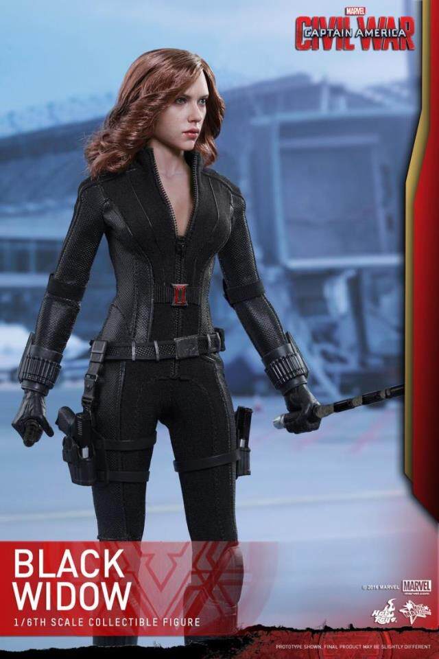 HotToys HT 1/6 MMS365 Captain America 3 Civil War Black Widow 5.0 action figures