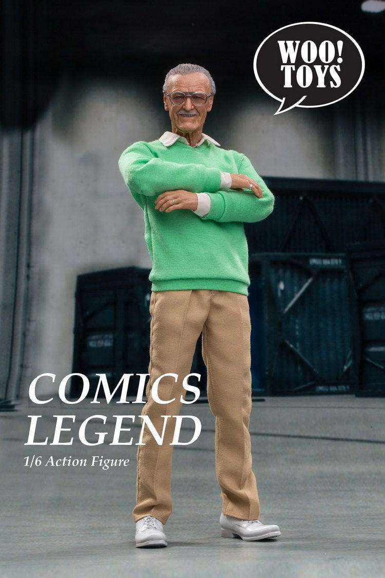 woo toys WO-001 1/6 soldier father of Marvel Stan Lee legendary character movable figure